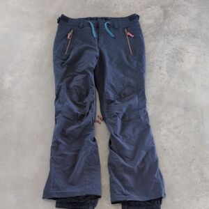 O'Neill Kids Dark Blue Snow Pants with Pink Accents